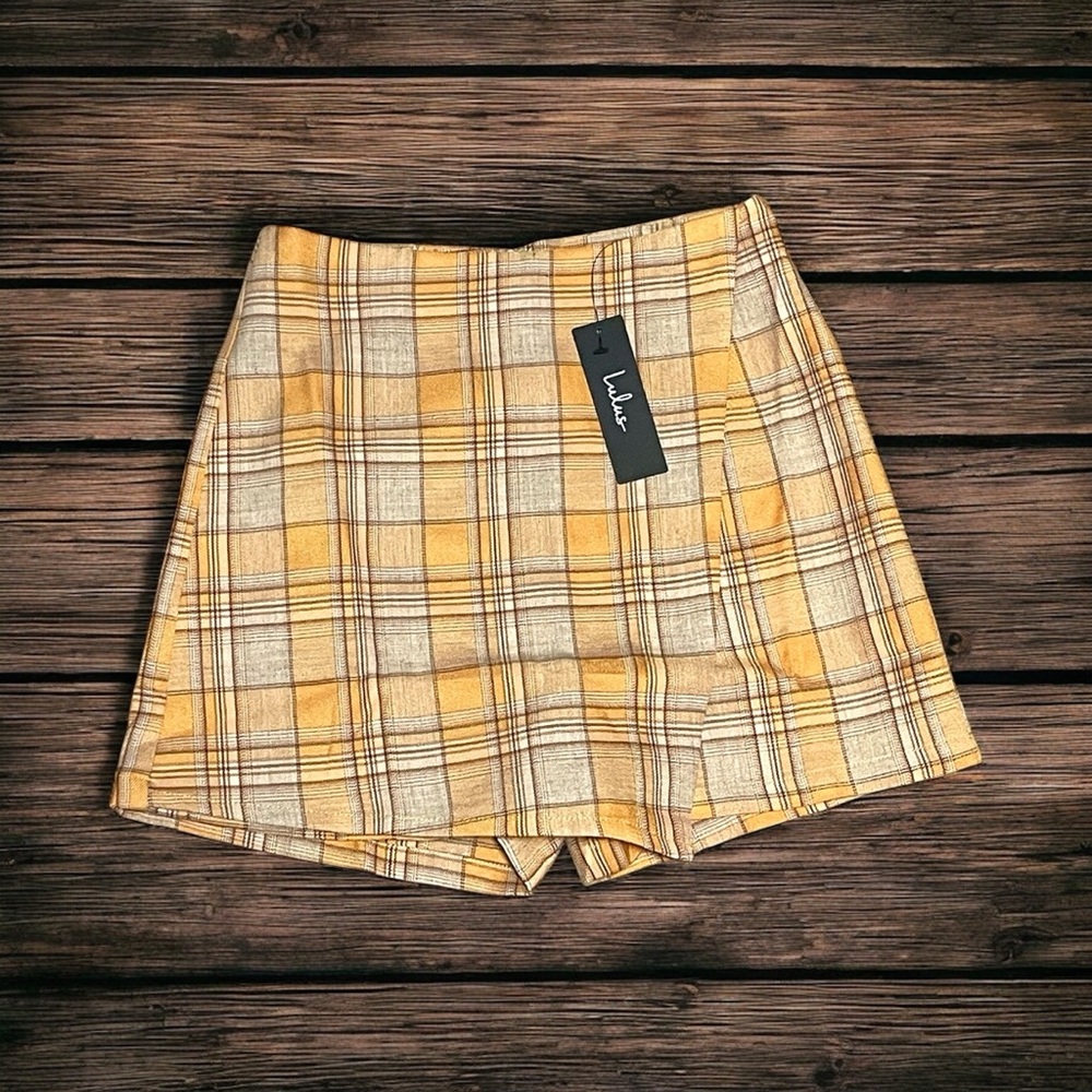 New Lulus XS plaid skort - Picture 1 of 3